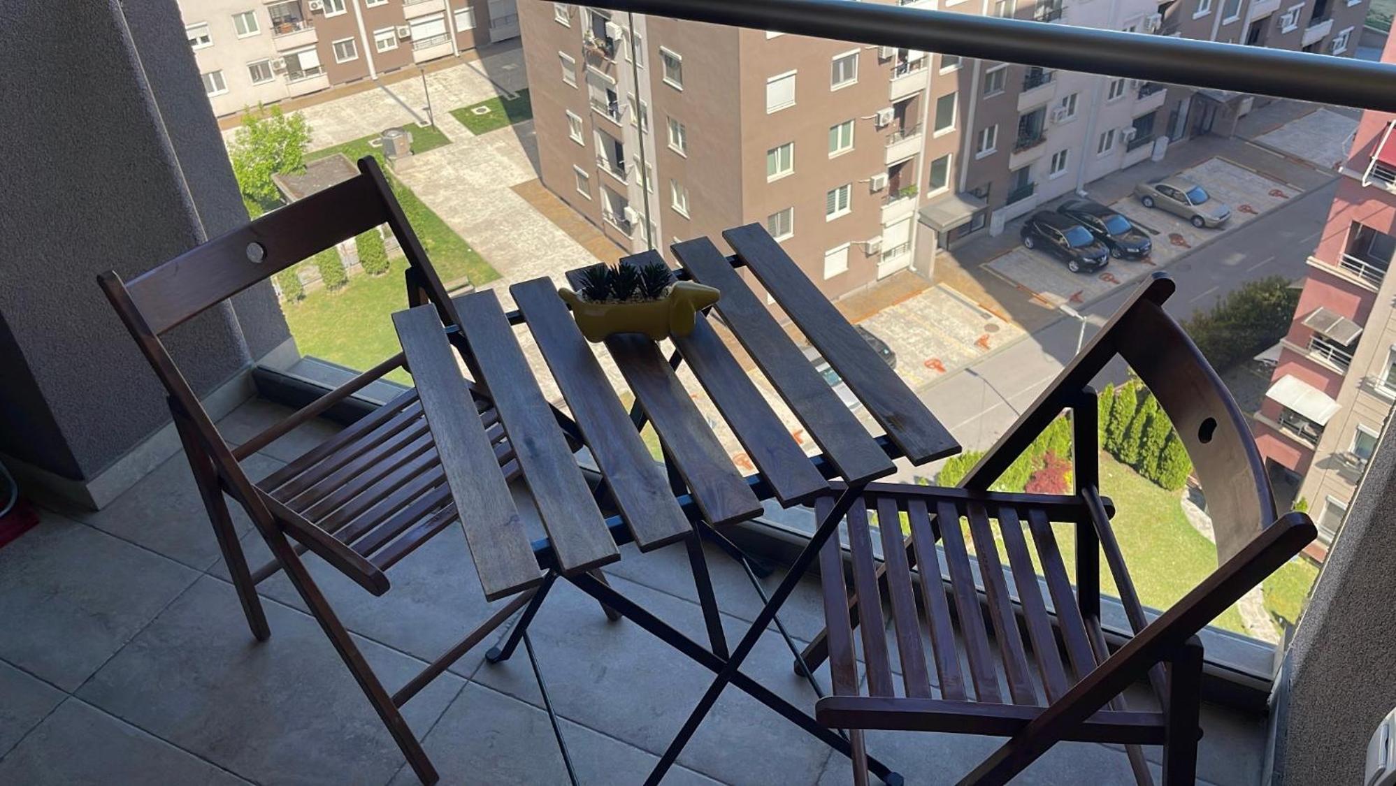 New Modern Rooftop Apartment-Free Private Parking Скоп'є Екстер'єр фото
